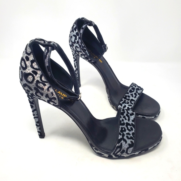 Saint Laurent Black Shimmer Pumps